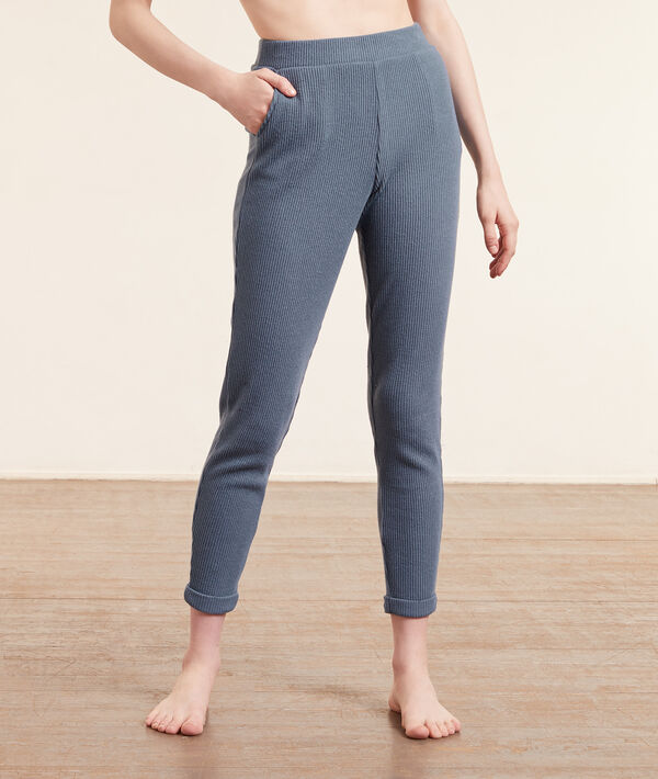 Pantalón jogger, tejido canalé Pantalón jogger, tejido canalé;${refinementColor}