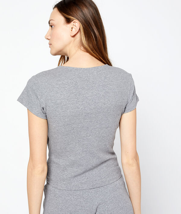 Crop top escote cruzado Crop top escote cruzado
