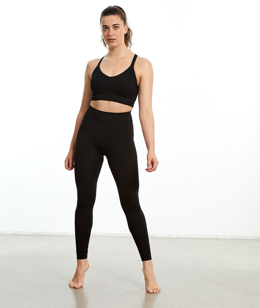 Leggings yoga negro.