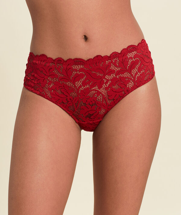 Culote de encaje floral Culote de encaje floral;${refinementColor}