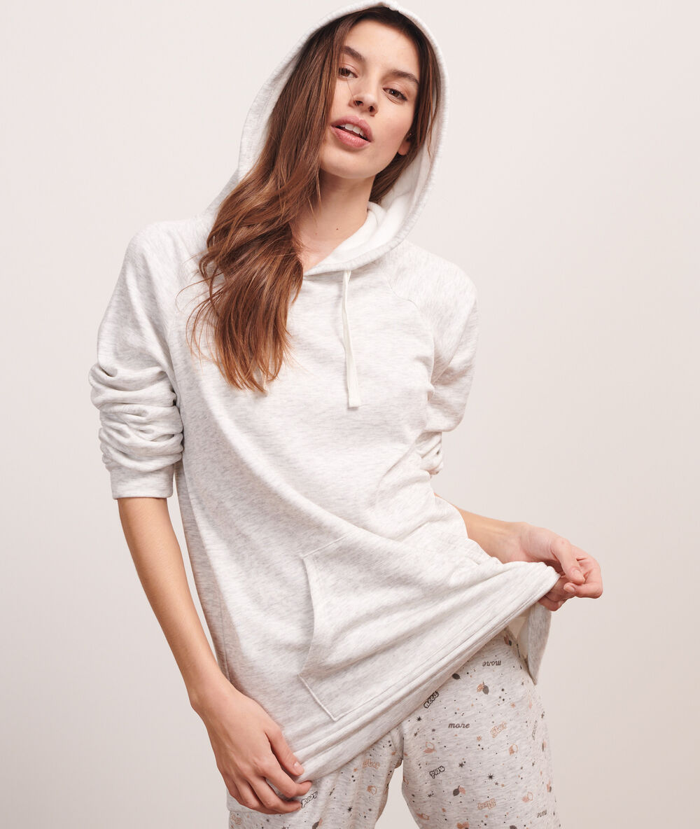 Sudadera con capucha c.gris.