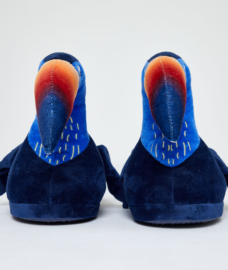 Zapatillas tucán azul.