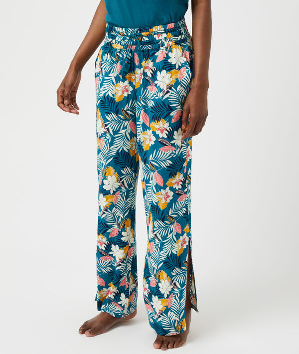 Pantalón estampado floral Pantalón estampado floral;${refinementColor}