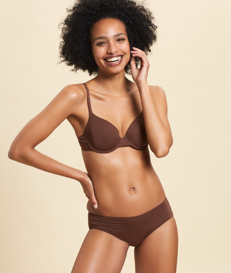 Culote de microfibra chocolate.