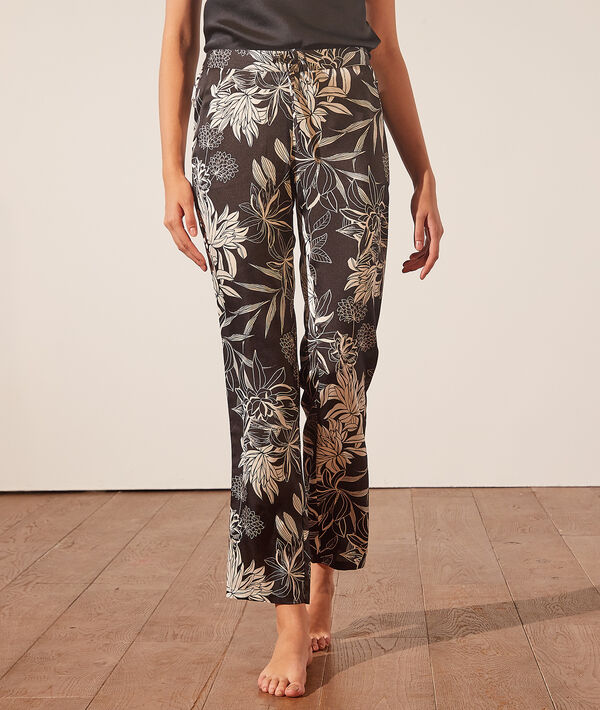 Pantalón pijama estampado floral Pantalón pijama estampado floral;${refinementColor}