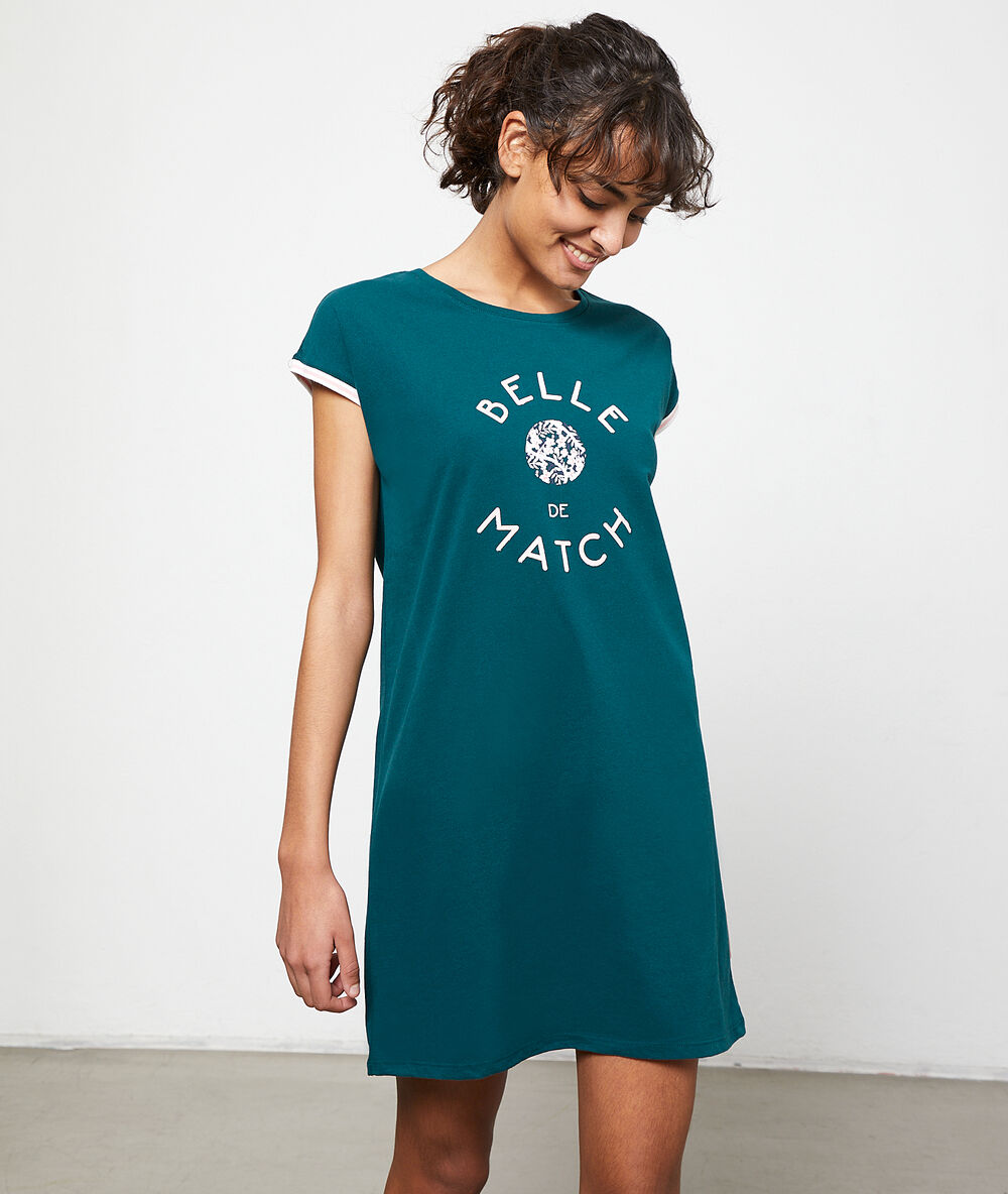 Camisón 'belle de match' azul.