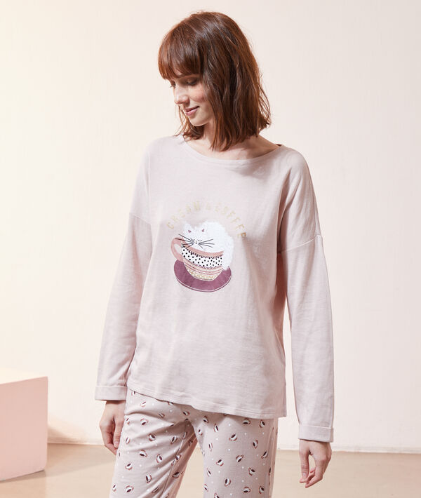 Camiseta estampada 'cream y coffee' Camiseta estampada 'cream y coffee';${refinementColor}
