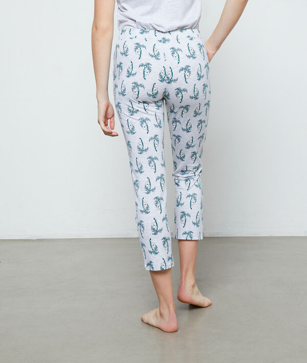 Pantalón capri estampado palmeras Pantalón capri estampado palmeras;${refinementColor}