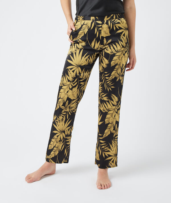 Pantalón estampado hojas Pantalón estampado hojas;${refinementColor}