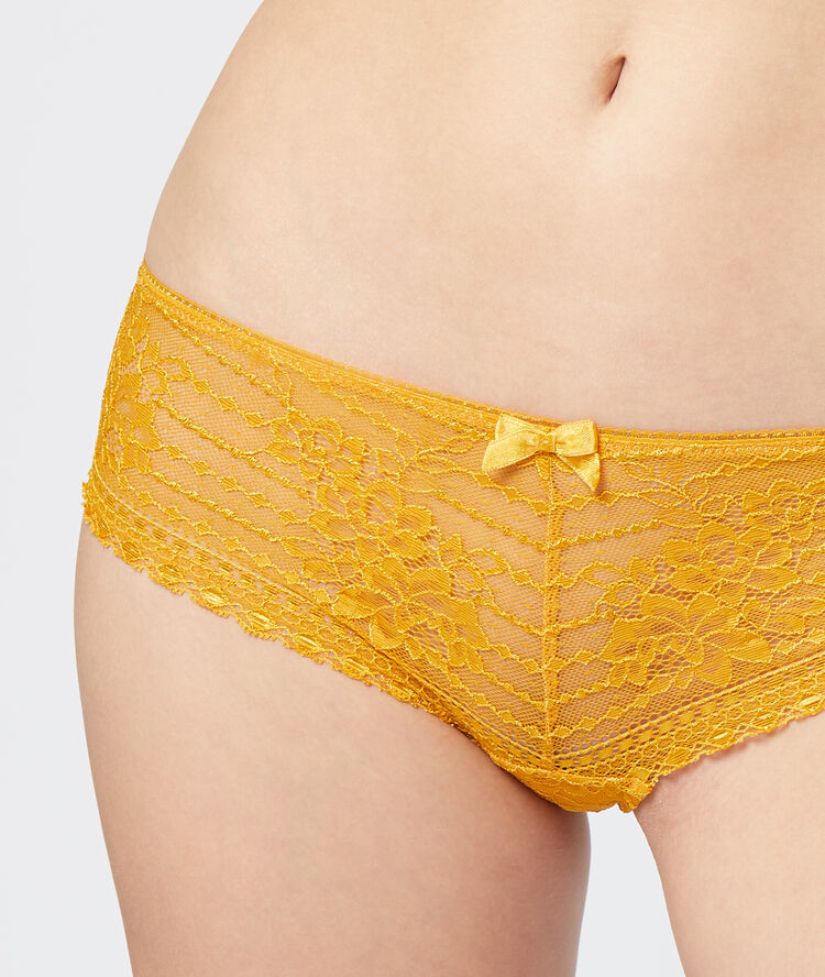 Culote de encaje floral c.ocre.
