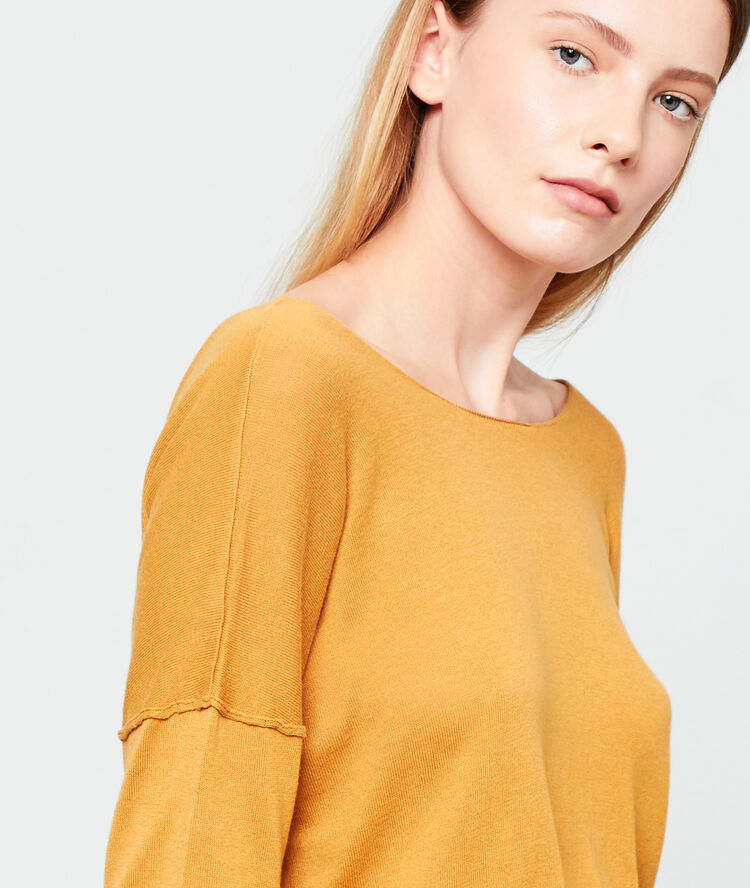 Jersey fino cuello barco c.ocre.