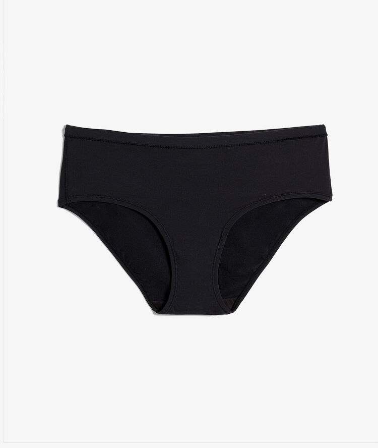Culote de microfibra negro.