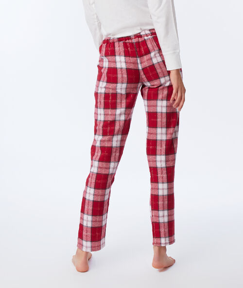 Pijama 3 piezas motivos navideños rosa.