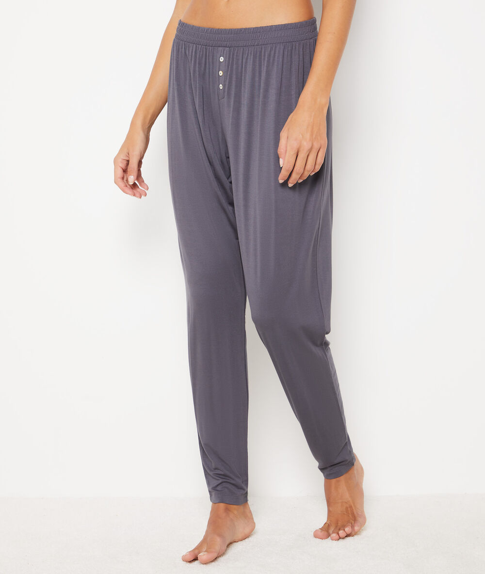 Pantalón pijama liso antracita.