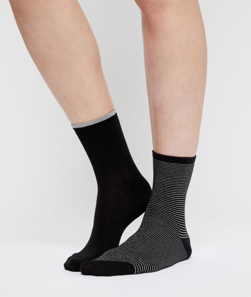 2 pares de calcetines noir.