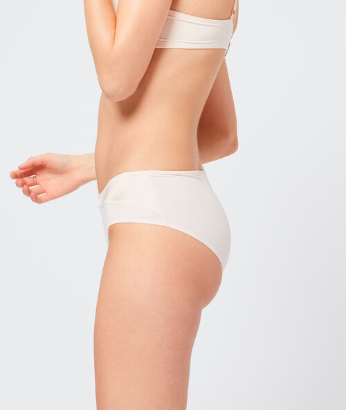 Culote de microfibra rosa pálido.