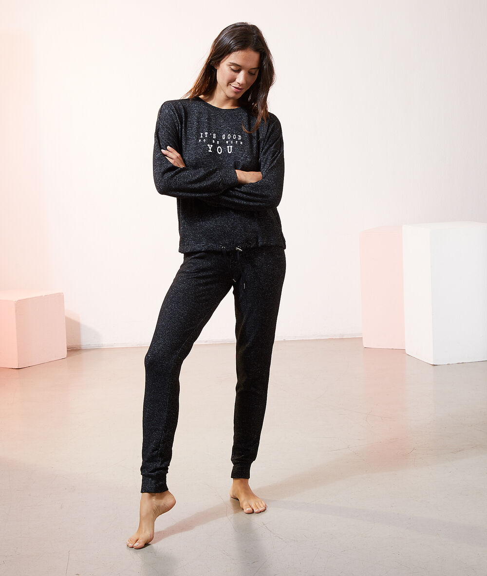 Pantalón homewear antracita.