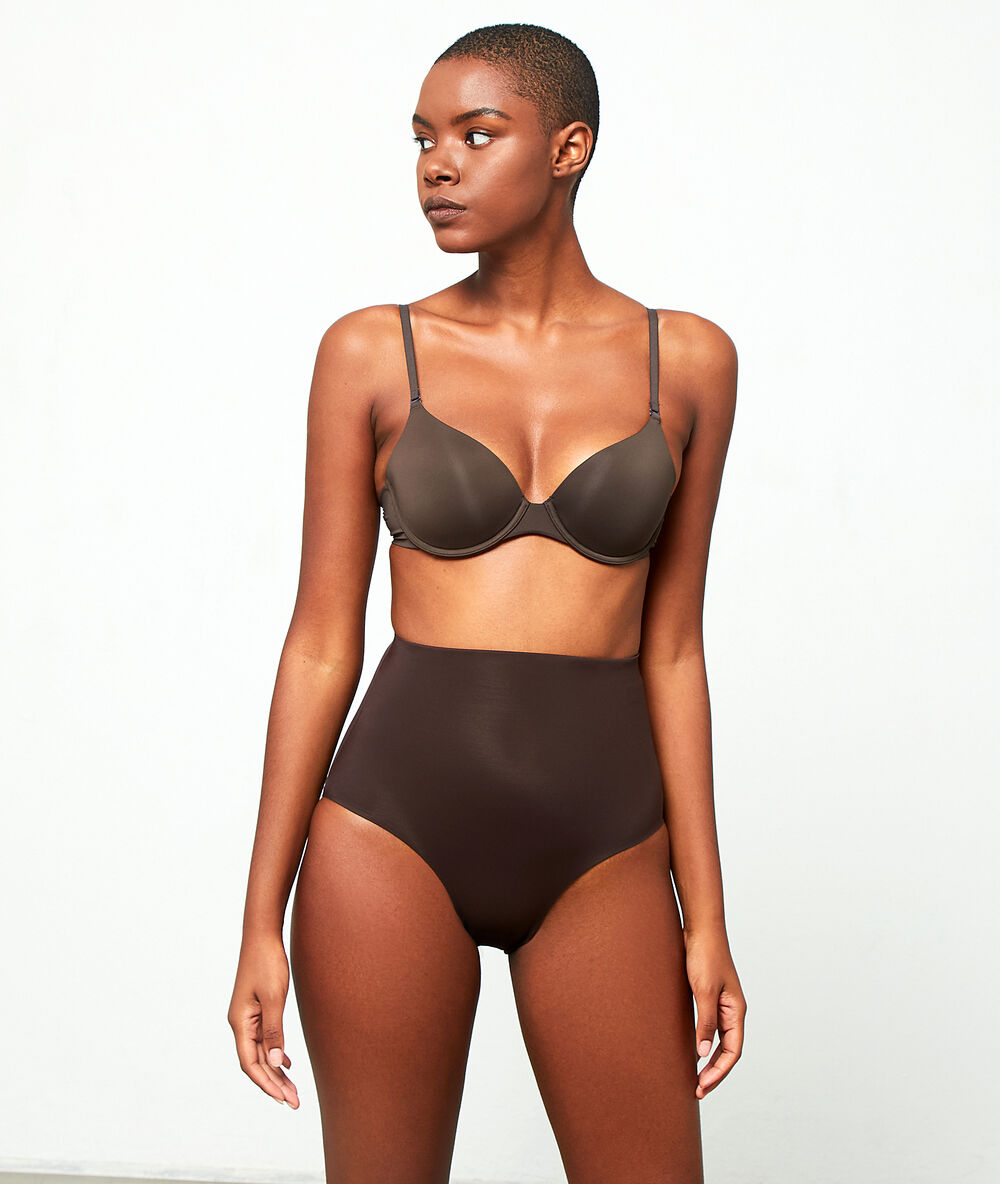 Braguita talle alto moldeadora chocolate.