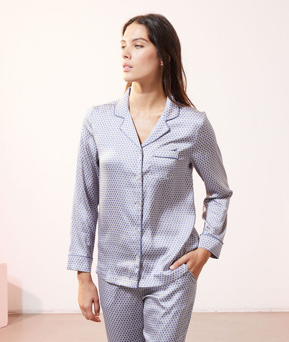 Camisa pijama estampada estampado crudo.