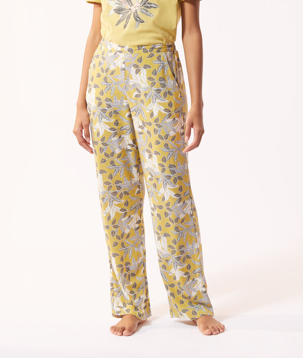 Pantalón de satén estampado Pantalón de satén estampado;${refinementColor}