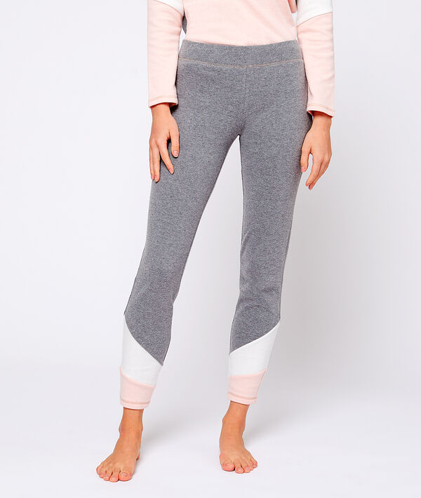 Pantalón homewear con franjas contrastadas Pantalón homewear con franjas contrastadas