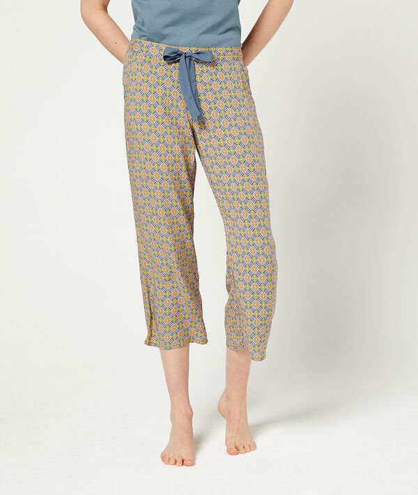 Pantalón 7/8 estampado gráfico Pantalón 7/8 estampado gráfico;${refinementColor}