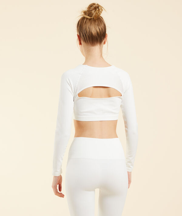 Crop top manga larga Crop top manga larga;${refinementColor}