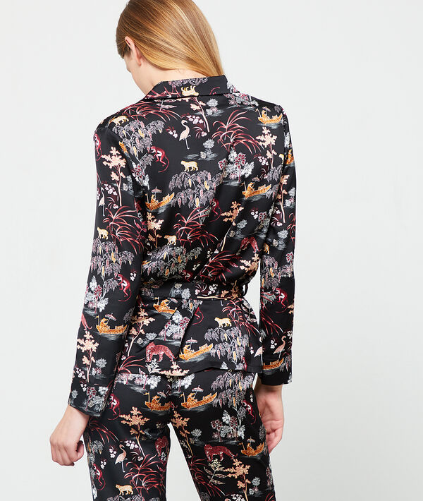 Camisa pijama estampado oriental Camisa pijama estampado oriental
