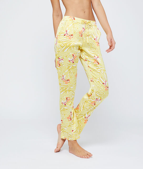 Pantalón de satén estampado Pantalón de satén estampado;${refinementColor}