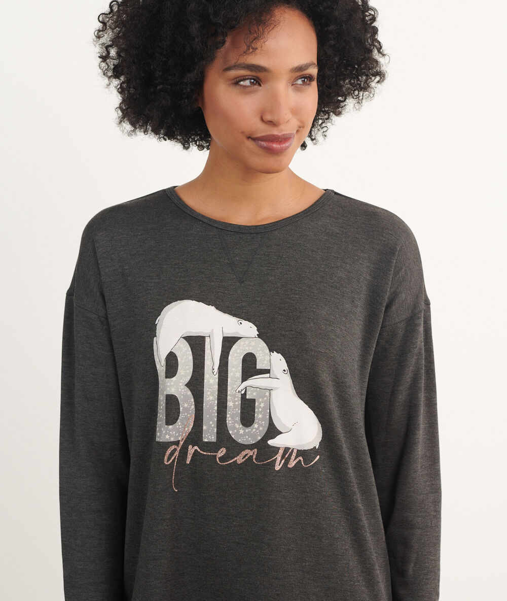 Camisón 'big dream' antracita.