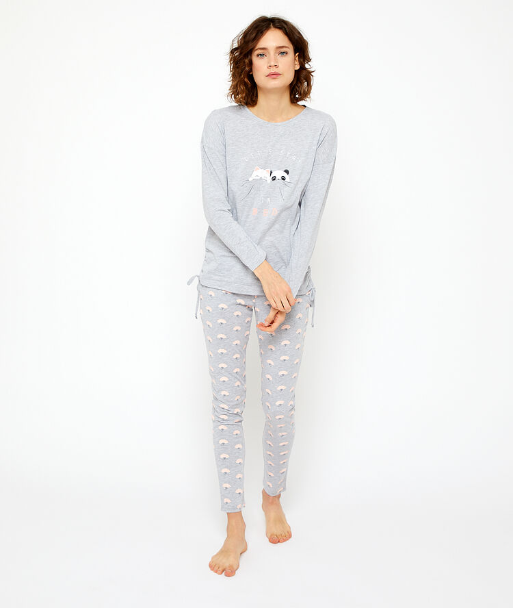 Pantalón estampado fantasía c.gris.