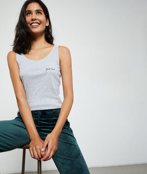 Pantalón homewear terciopelo verde.