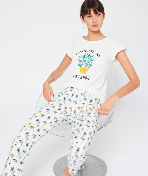 Pantal&oacute;n estampado crudo.