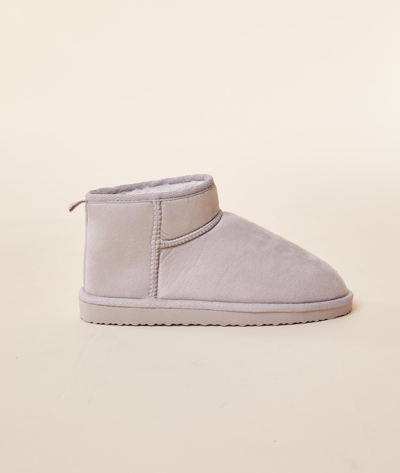 Zapatillas tipo botines, forro interior - CHESTNUT - GRIS - ETAM