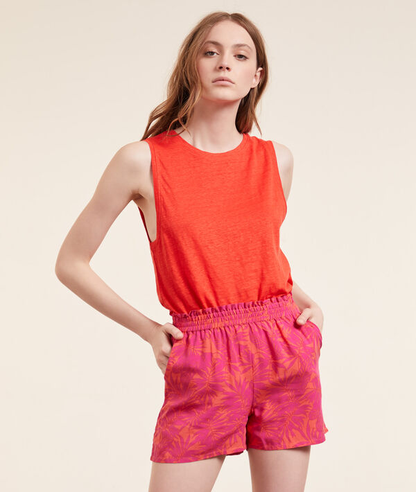 Top liso de lino Top liso de lino;${refinementColor}