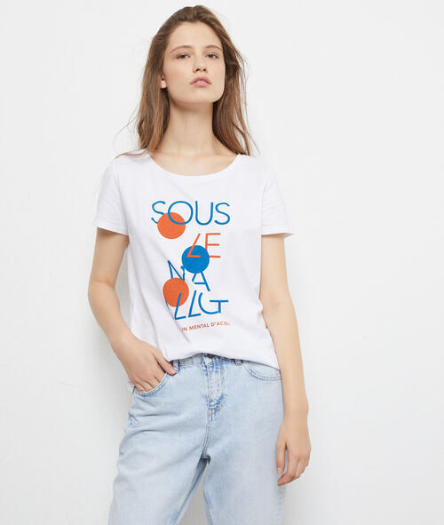 T-shirt "Sous le maillot" en coton T-shirt "Sous le maillot" en coton