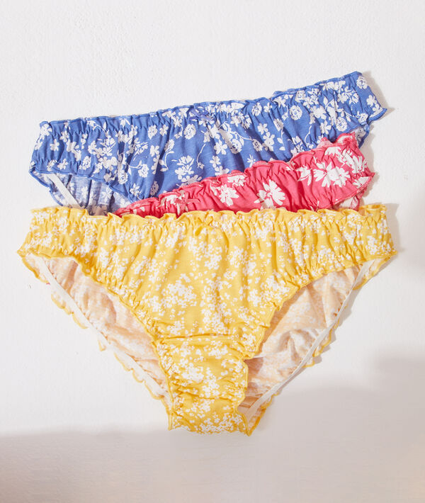 Lote de 3 braguitas estampadas Lote de 3 braguitas estampadas;${refinementColor}