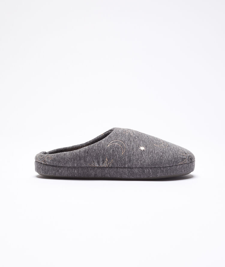 Zapatillas destalonadas estrellas c.gris.