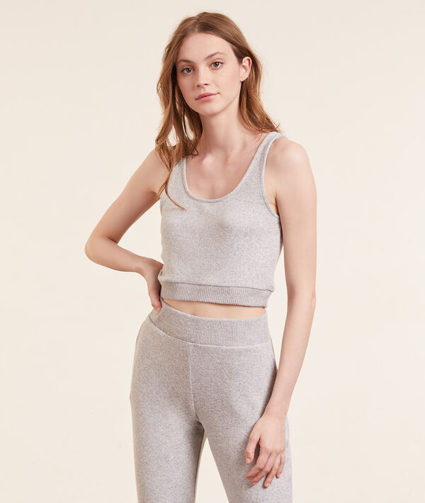 Crop top viscosa reciclada Crop top viscosa reciclada;${refinementColor}