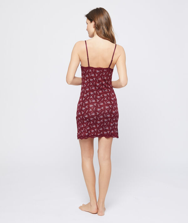 Camisón de viscosa estampado floral Camisón de viscosa estampado floral