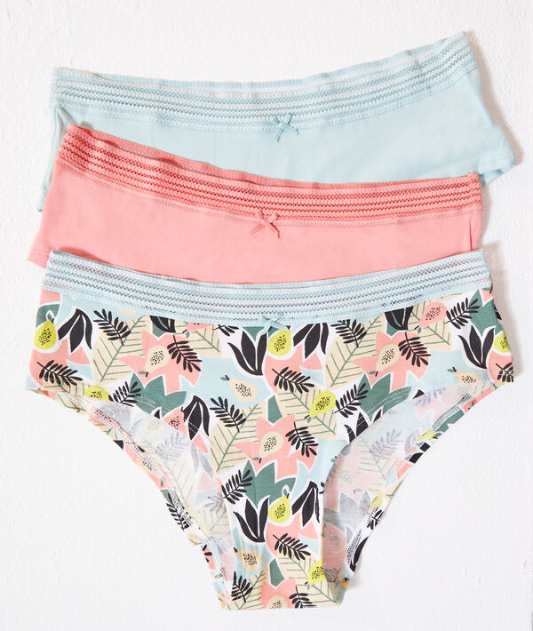 Lote de 3 culotes estampados Lote de 3 culotes estampados;${refinementColor}