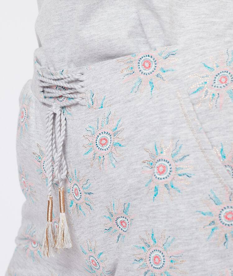 Pantalón corto estampado sol c.gris.