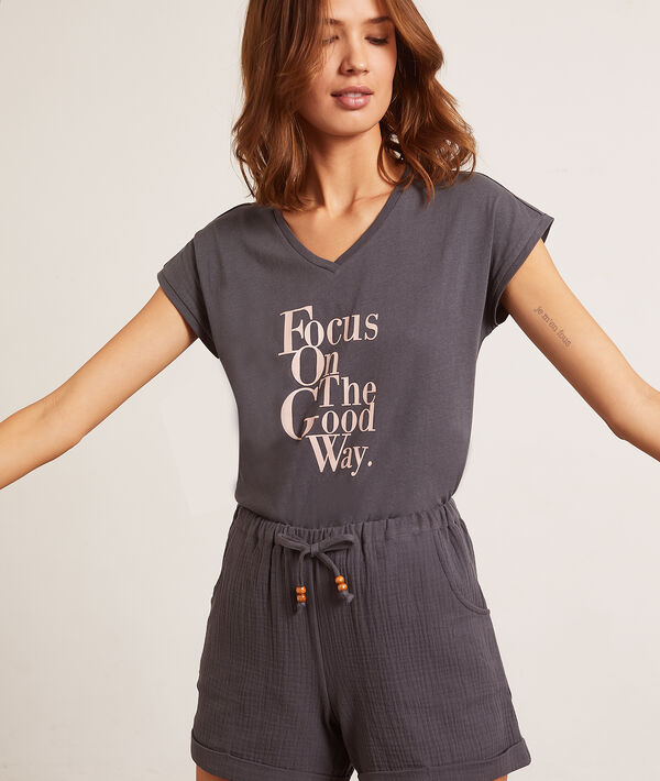 Camiseta 'focus on the good way' Camiseta 'focus on the good way';${refinementColor}