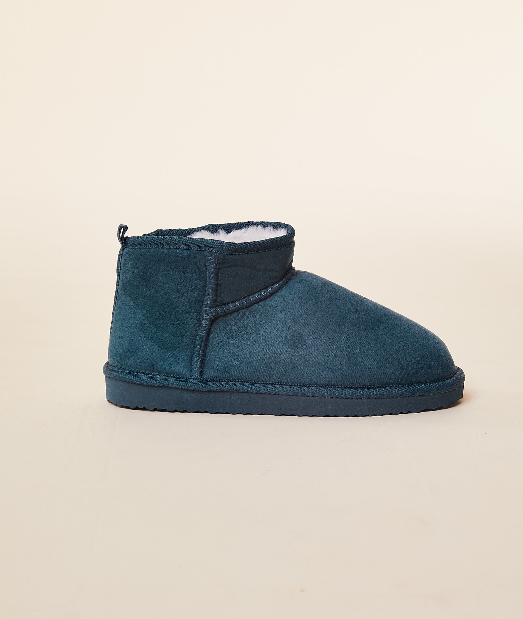Zapatillas tipo botines, forro interior - CHESTNUT - BLEU CANARD - ETAM