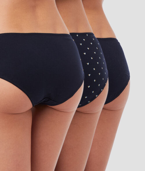 Lote de 3 culotes algodón Lote de 3 culotes algodón