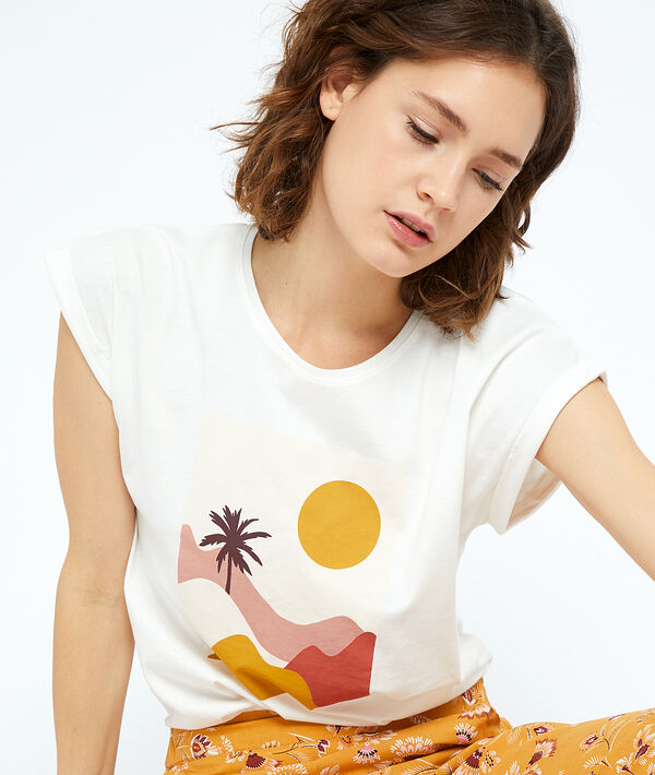Camiseta estampada de algodón Camiseta estampada de algodón;${refinementColor}