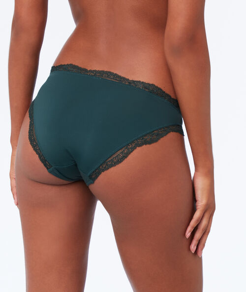 Braguita dos texturas verde.