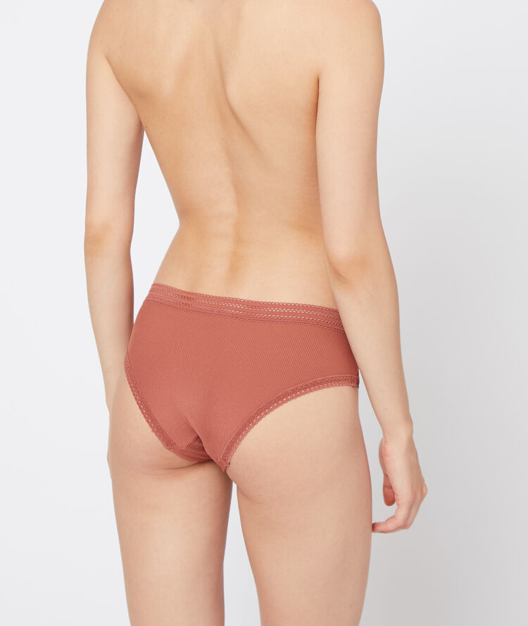 Culote de algodón motivos de encaje henne.