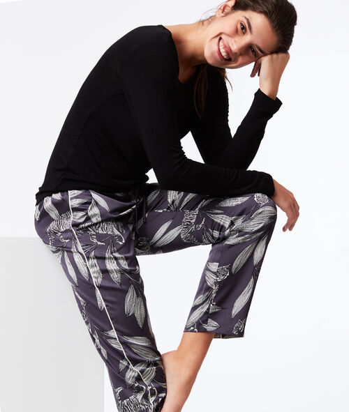 Pantalón largo estampado floral Pantalón largo estampado floral
