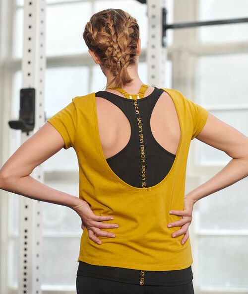 Camiseta deportiva con top integrado c.ocre.